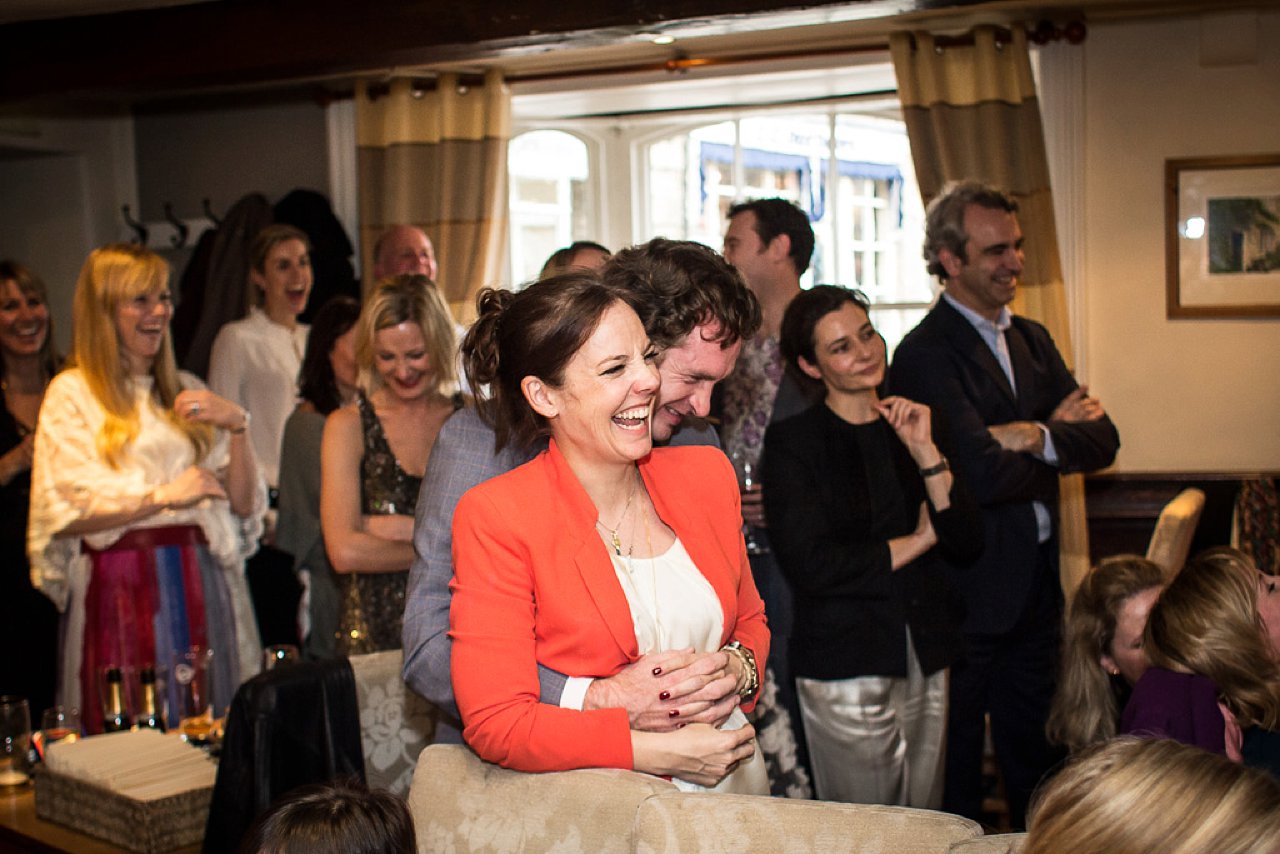 bride and groom in grassington hotel