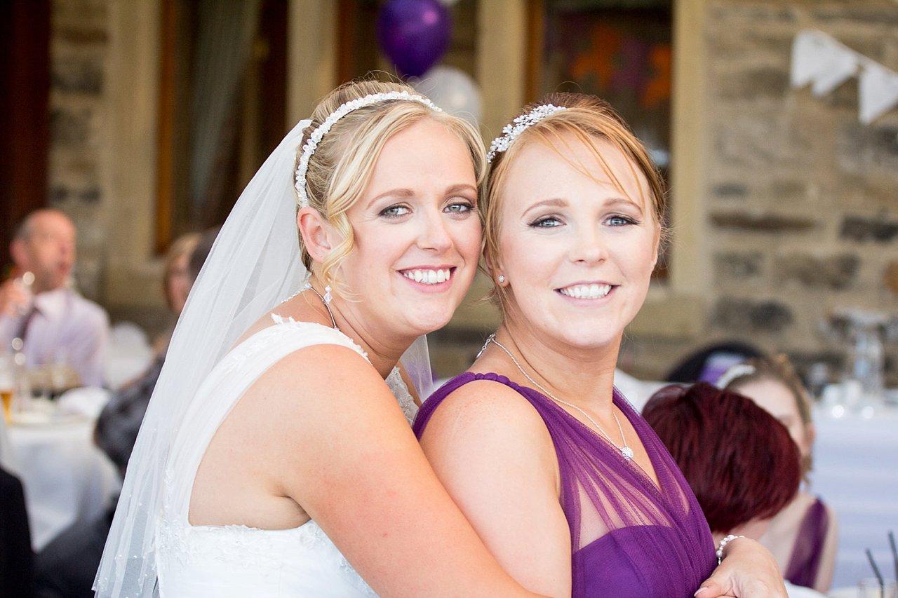 Bride with sister